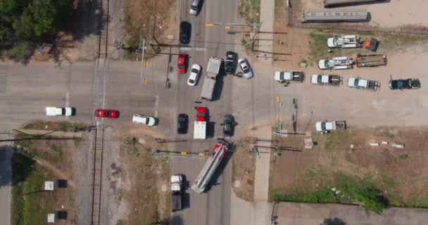 Birds Eye View Car Accident Involved Pedestrian — Wideo stockowe