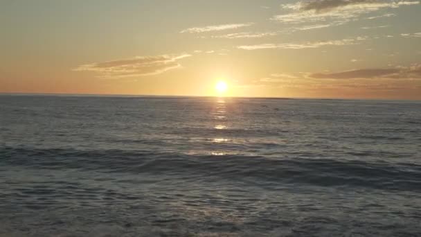 Beautiful Sunrise Cabo Pulmo National Park Beach Small Waves Breaking — Stock videók