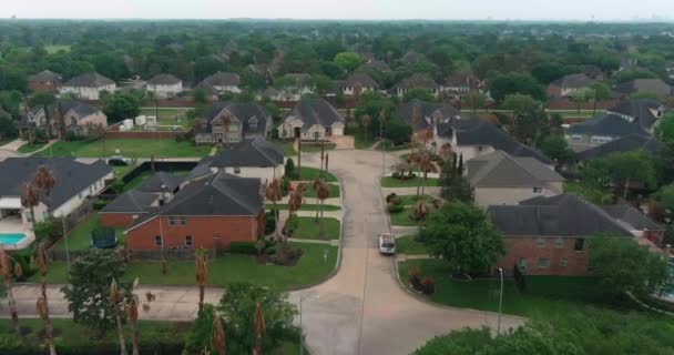 Aerial Affluent Homes Houston Texas — 비디오