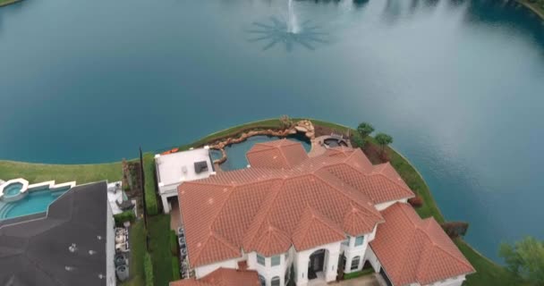 Aerial Affluent Homes Houston Texas — Stockvideo