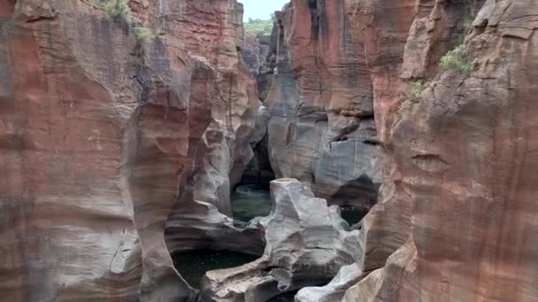 Aerial Drone Footage Bourke Luck Potholes Beautiful Natural Rock Formations — Wideo stockowe