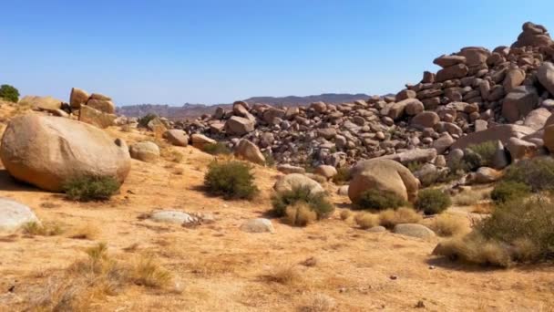 Garth Boulder Garden Sur California Como Estar Otro Planeta Montones — Vídeo de stock