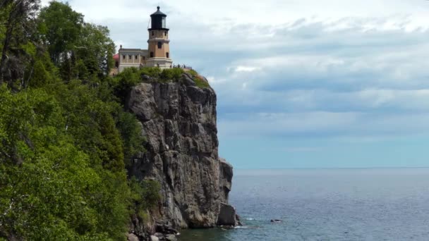 Split Rock Lighthouse Two Harbors Minnesota — Stockvideo