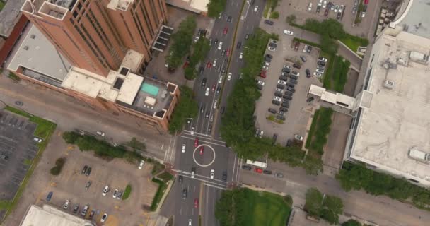 Birds Eye View Streets Houston Galleria Mall Area — Video