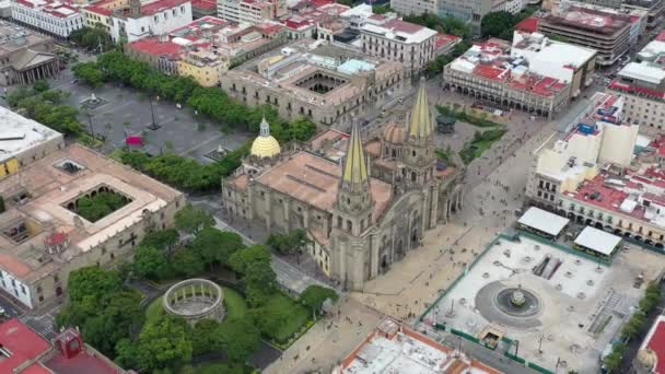Central Square Downtown Guadalajara — Vídeo de stock