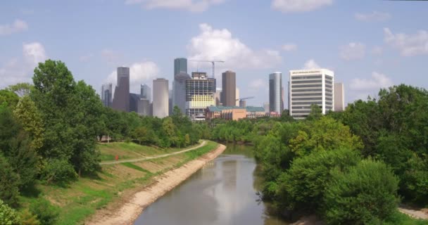 Timelapse City Downtown Houston Surrounding Area — Vídeo de stock