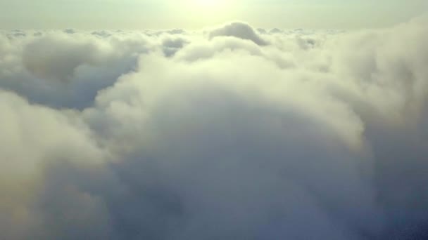 Fly Clouds Sunny Morning — Stockvideo