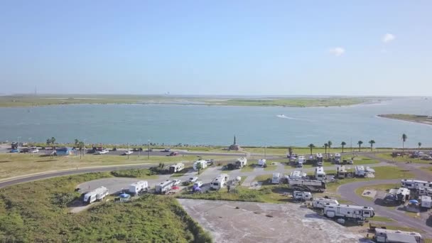 Spacex Facilities View Southpadreisland Texas — Stock video