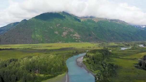 Video Mountains Anchorage Alaska 200X Speed — Stock video