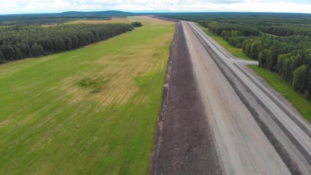 Drone Video Moose Creek Dam Tanana River Levee Chena River — 图库视频影像