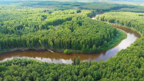 Drone Video Chena River Lakes Flood Control Project Army Corps — Stock video