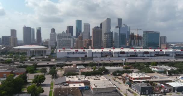 Aerial View Downtown Houston Skyline — Video Stock