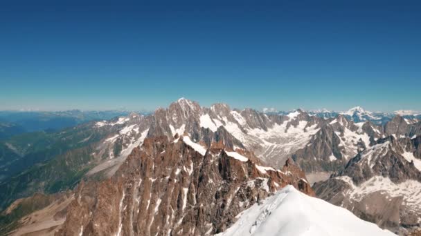 Cinematic Footage Mountains Alps — Vídeo de stock