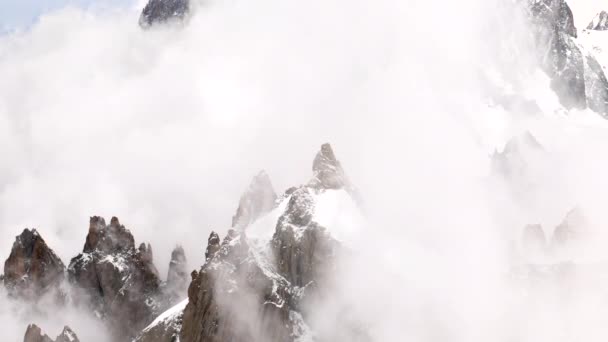 High Altitude Fog Mountains — Wideo stockowe