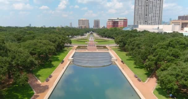 Aerial Houston Museum District — Stok video