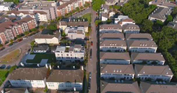 Bird Eye View Newly Developed Homes Downtown Houston — ストック動画