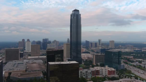 Aerial View Uptown Houston Galleria Mall Area — Stok video
