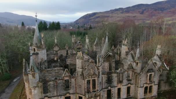 Castelo Dunalastair Pitlochry Escócia — Vídeo de Stock