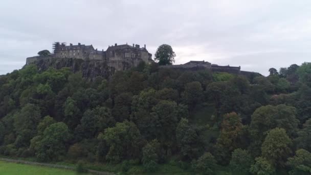 Stirling Kastély Stirlingben Skóciában Sat Tetején Castle Hill Egyik Legnagyobb — Stock videók