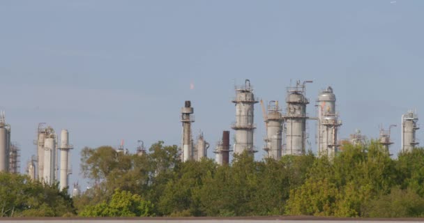 Pasadena Teksas Taki Kimyasal Rafineri Fabrikasının Çekimi — Stok video