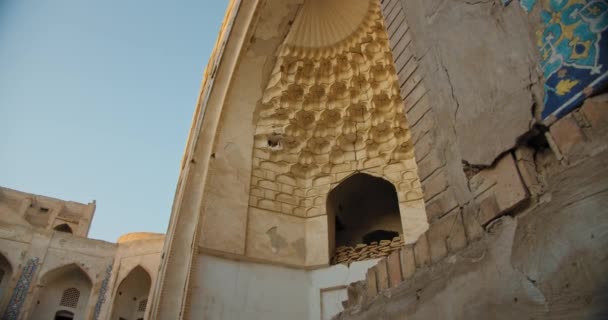 Bukhara City Uzbekistan Abdul Aziz Khan Madrassa Built 1651 Tiles — Video Stock