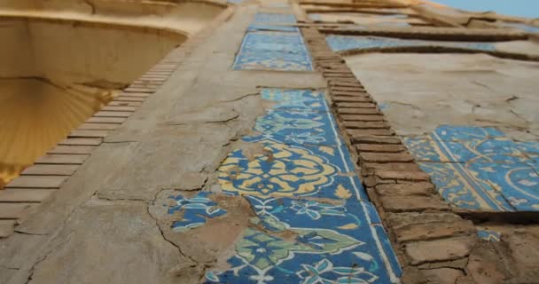 Bukhara City Uzbekistan Abdul Aziz Khan Madrassa Built 1651 Tiles — Vídeos de Stock