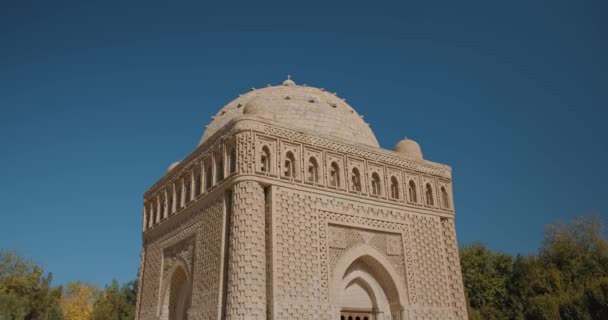 Bukhara Uzbekistan Ismail Somoni Mausoleum Built 905 Oldest Muslim Monument — Stockvideo