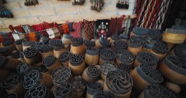 布哈拉 乌兹别克斯坦丝绸之路购物街 — 图库视频影像