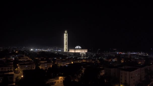 Pan Camera District Infront Great Mosque Algiers Algeria — Stock videók