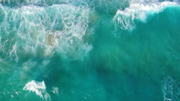 Waves Crashing Hawaiian Beach Lifeguard Tower — Stock videók