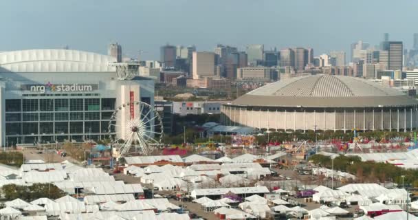 Aerial View Nrg Stadium Astrodome Houston Texas — Stock video