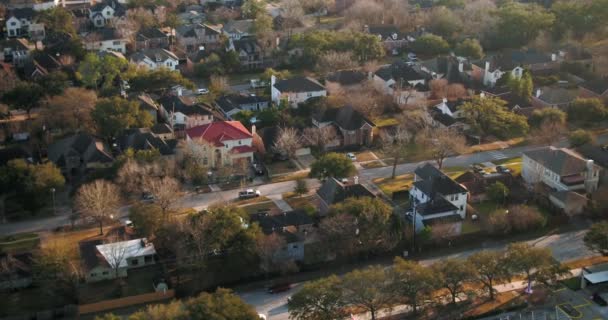 Aerial View Affluent Homes Houston Southwest Area — Stockvideo