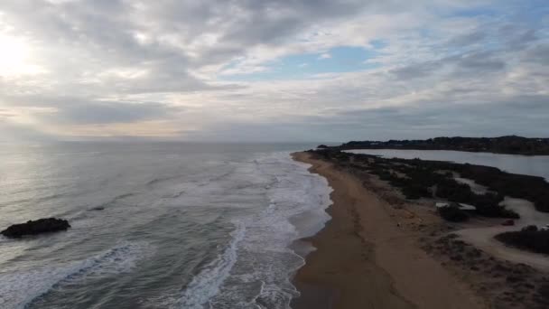 Wonderful Aerial Drone Flight Slowly Sinking Drone Shot Empty Mystic — Stok video
