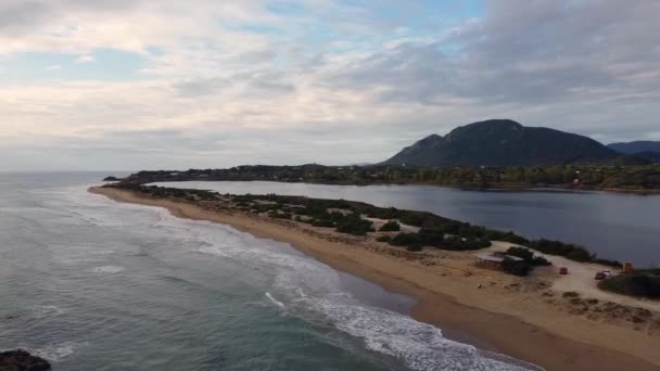 Perfect Aerial Drone Flight Panorama View Drone Shot Mystic Sky — Vídeos de Stock