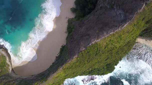 Vista Aérea Mais Calma Voo Drone Tiro Cima Natureza Intocada — Vídeo de Stock