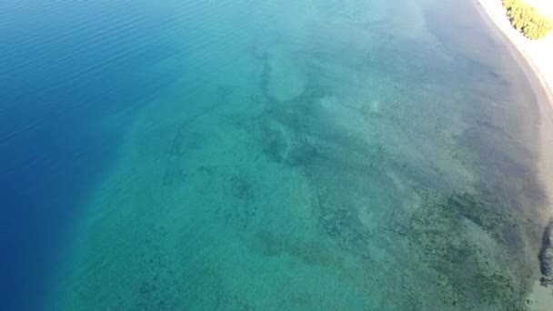 Indrukwekkende Turquoise Kleur Van Het Water Buenos Aires Meer Los — Stockvideo