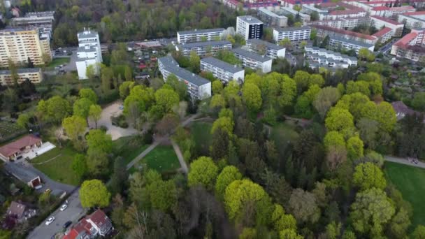 Távolban Horizont Messze Berlini Torony Lenyűgöző Légi Felvétel Repülés Lassan — Stock videók