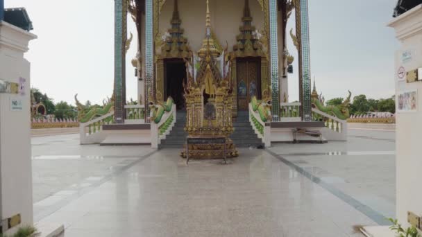 Area Surroundings Wat Plai Laem Temple Thailand Koh Samui Island — ストック動画