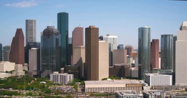 Aéreo Centro Houston — Vídeo de Stock