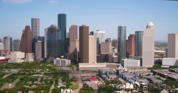 Houston Şehir Merkezinin Havası — Stok video