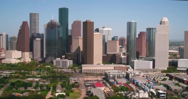 Aéreo Centro Houston — Vídeo de Stock