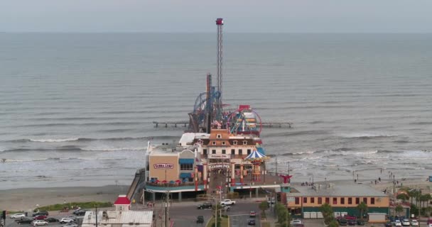 Galveston Adası Teksas Havadan Görünüşü — Stok video