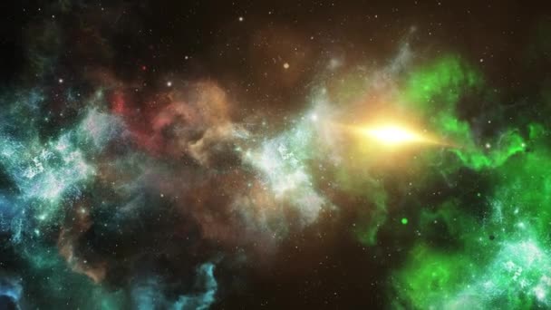 Nebulose Una Luce Intensa Nel Grande Universo — Video Stock