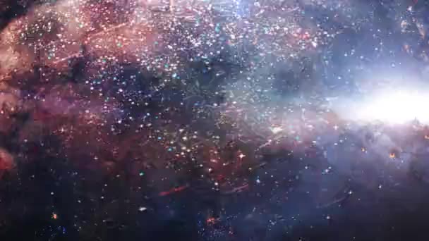 Galaxie Spirale Géante Dans Univers — Video