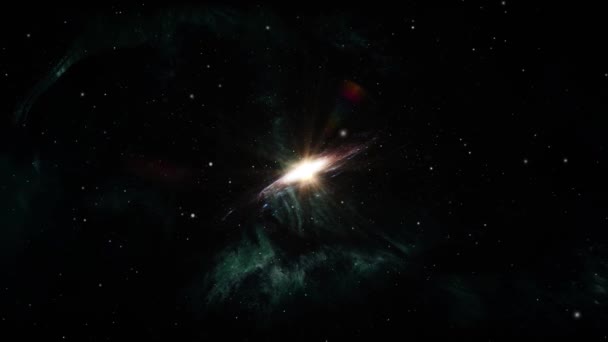 Nebulosa Particelle Polvere Nell Universo — Video Stock