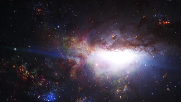 Nébuleuse Les Étoiles Qui Entourent Sont Formées Dans Espace — Video