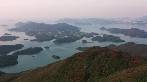 Tai Tun Uitzicht Sai Kung Hong Kong Geweldig Uitzicht Tai — Stockvideo