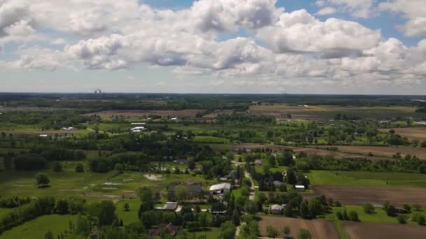 Hyper Lapse Time Lapse Farms Clouds Passing Head Scenery Landscape — Stock video