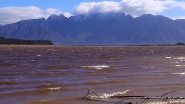 Large Dam Supplying Fresh Drinking Water — Vídeos de Stock