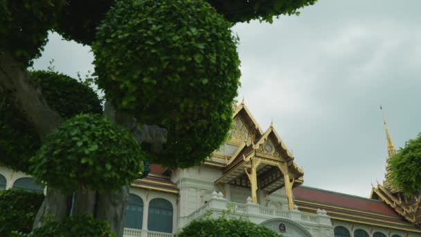 Cinematic Landschap Reisbeelden Van Het Monument Van Het Grand Palace — Stockvideo